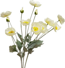Künstliche weiße Mohnblumen