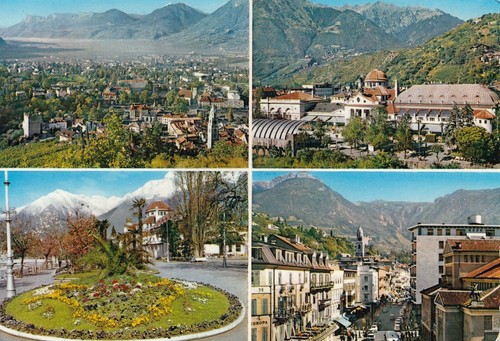 Postkarte grüsse aus meran - grüsse,