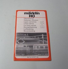 Original Märklin H0 Bedienungsanleitung für Oberleitung K + M Gleis 01 1977