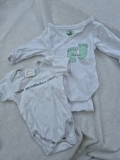 2 Bodys Einteiler Jungen Baby, Größe 50/56 & 56