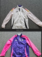 ADIDAS DFB ANTHEM EM24 JACKE HERREN weiß / pink XS - M  IX0405 Wendejacke