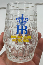 Vintages altes Bierglas Original Hofbräuhaus München gebraucht transparent