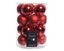 20 Weihnachtskugeln 6cm Glas Christbaumkugeln Anhänger Weihnachtsbaumschmuck uni