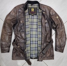 Belstaff braune Leder PANTHER Jacke 1966 Größe XL Gold Label Limited Edition