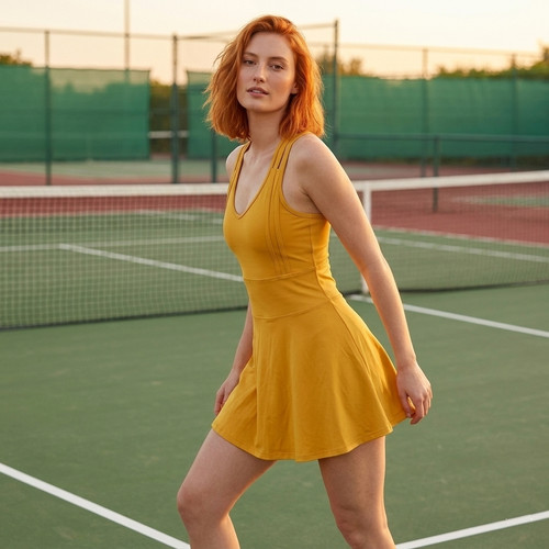 Sportliches tennis kleid damen - kleid,