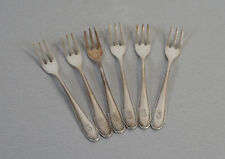 6 Gebr. Hepp Gabeln Kuchengabeln versilbert 90er Auflage Vintage 50er 60er Jahre