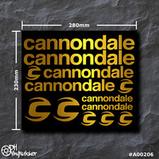 Cannondale sticker gold - cannondale,