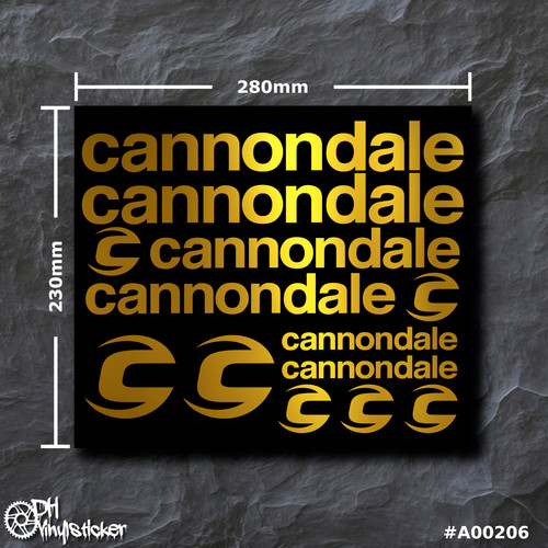Cannondale sticker gold - sticker,
