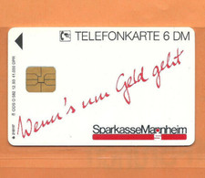 O 582 12.93 Sparkasse Mannheim (Zudruck-Karte) NEU ** MINT