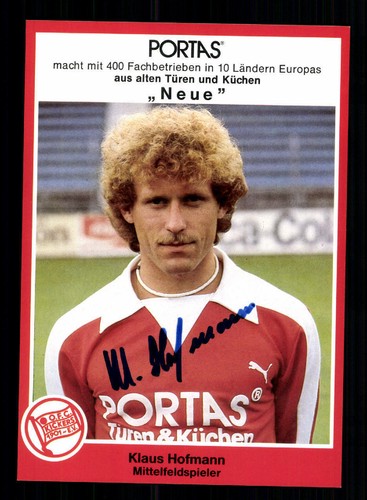 Klaus hofmann autogrammkarte - klaus,