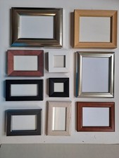 10 Bilderrahmen aus Holz verschiedene Farben und Größen.Konvolut 10 Einzelstücke