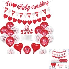 Rubin Hochzeit Dekoration