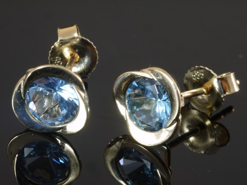 585 gold designer ohrstecker - 585,