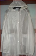 Tolle PVC Regenjacke + Kapuze