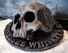 Jack Daniels Tennessee Whiskey Totenkopf alte Marke Nr. 7 Wandbehang Bar Ornament