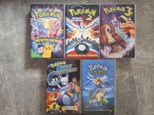 Pokemon Filme 1 - 4 + Mewtu kehrt zurück ,  VHS Video Kassetten Original