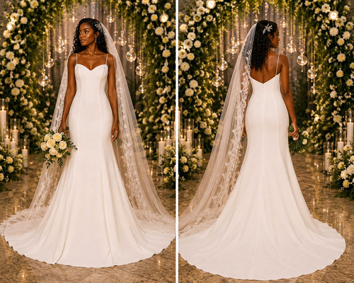 Teiliges ivory brautkleid - 2-teiliges,