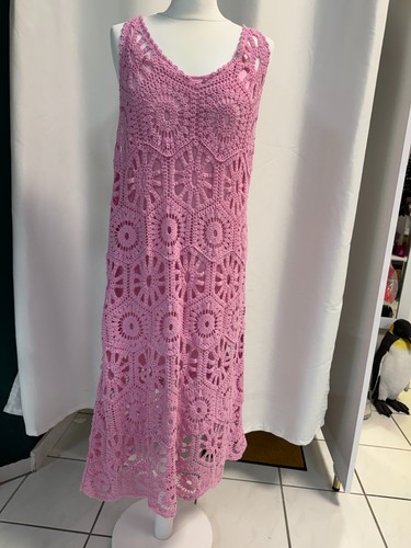Häkelkleid baumwolle mit - baumwolle,