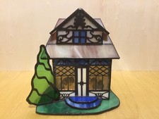Tee- Lichthaus | Räucherhäuschen | Tiffany Stil