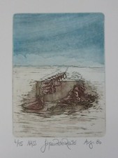 Johann Peter Reuter (1949 Schwerte) Surrealistische Komposition "NASS" 1980