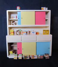 Küchenbüffett  Küchenschrank Puppenstube 40x43 cm Holz Spielzeug 60er Jahre