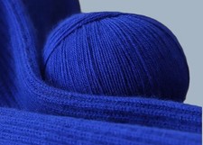 Cashmere Wolle -saphirblau - 3
