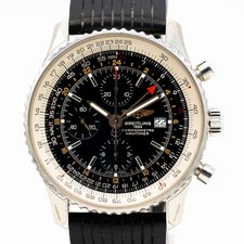 Breitling Navitimer World Uhr Ref. A24322 Automatik Edelstahl 46mm