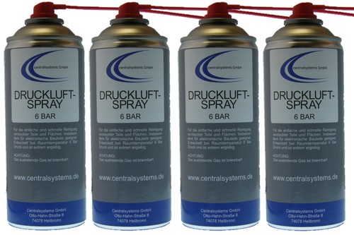 Druckluftspray 400ml mit - 4x,