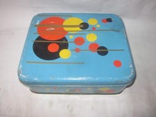 41447 Bahlsen Blechdose Art Deco Design gebraucht 25x21x9cm