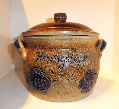 Heringstopf keramik deckeldose - keramik,
