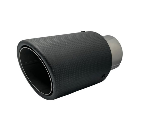 Carbon endrohr 90mm rund - carbon,