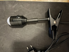 Klemmlampe Klamme Klammer Schwarz Winkel Lampe Licht 15cm USB Steck Stab Leuchte