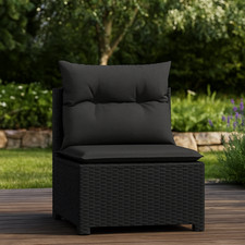 Gartensitz Hocker Rattan ohne