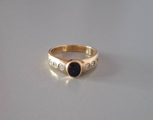 Saphir ring mit - ring,