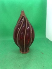 Gartenstecker Glas Spitze Rot Mit Metall Alt Deko Retro Vintage Dachbodenfund