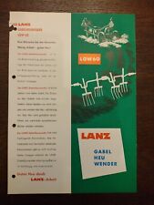 Lanz Verkaufsprospekt - Gabelheuwender LGW 60 - Prospekt