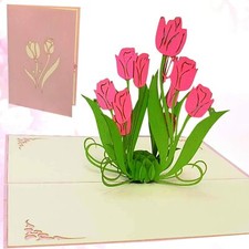 Pop UP 3D Klappkarte *Rosa