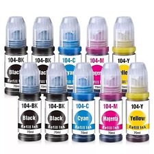 10x Drucker Tinte Refill für EPSON Ecotank ET-2870 ET-2871 ET-2875 ET-2876