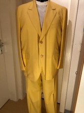 Luxuriöser Herrenanzug in Gelb aus 100% Baumwolle von Abachi - kühner und elegan