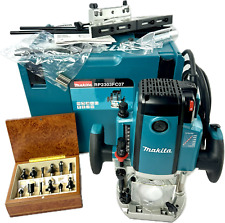 MAKITA Oberfräse RP2303FC07 Tischfräse im MAKPAC Holzfräse + 12-tlg. Fräser SET