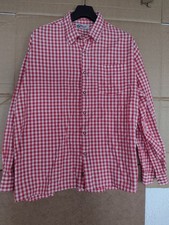ALPHORN  hemd herren GR XL    ROT WEISS