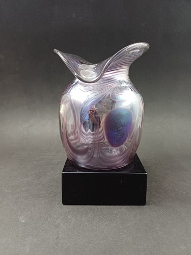Erwin eisch studioglas vase - eisch,