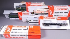 H0 DC Fleischmann Konvolut Bahnpostwagen, Containerwagen etc 5 St in OVP #MO_734