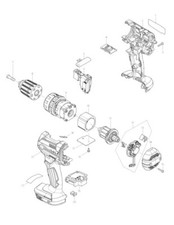 Makita Ersatzteile für DHP482 Akku Schlagbohrmaschine