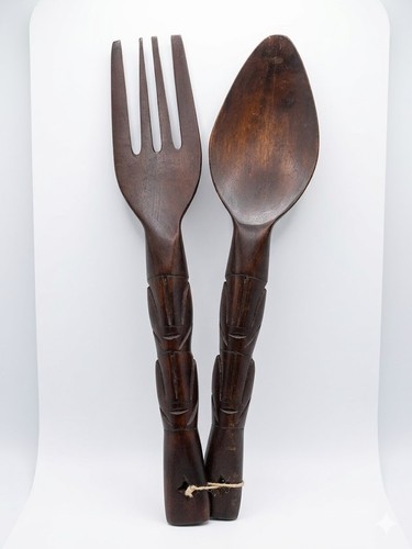Vintage salatbesteck xxl - vintage,