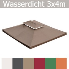 WASSERDICHT Ersatzdach ca. 3x4m Dach 340g Kaminabzug Pavillondach PVC