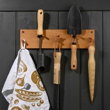 Gartengerätehalter für Wandmontage Wandhalterung Gerätehalter aus Massivholz