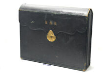 antikes Büro Diplomatenkoffer um 1850 Leder Reiseschreibtisch Handelsvertreter 