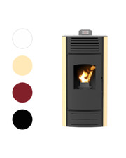 Pelletofen Pelletkamin Pelletheizung 8 kW, 10 kW, 12 kW mit Reglung Klasse A+