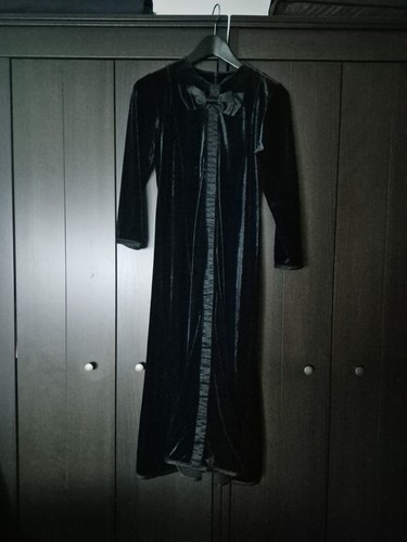 Samt kleid satin schleife - satin,